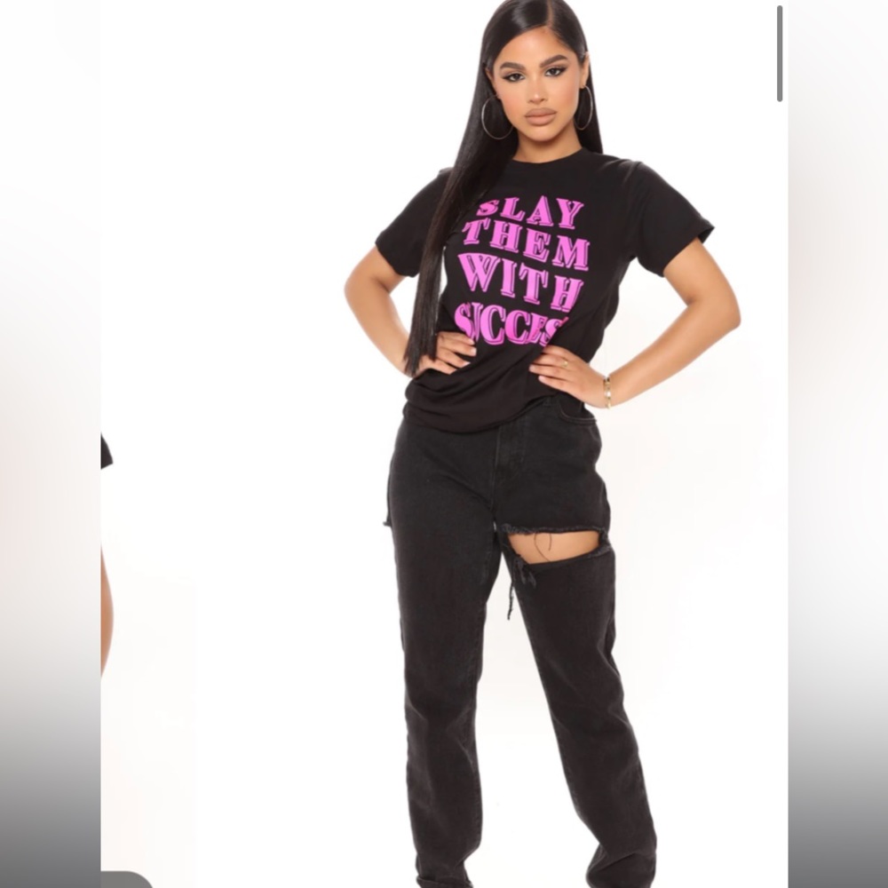 Fashion Nova shirt🖤💖 - Picture 3 of 6